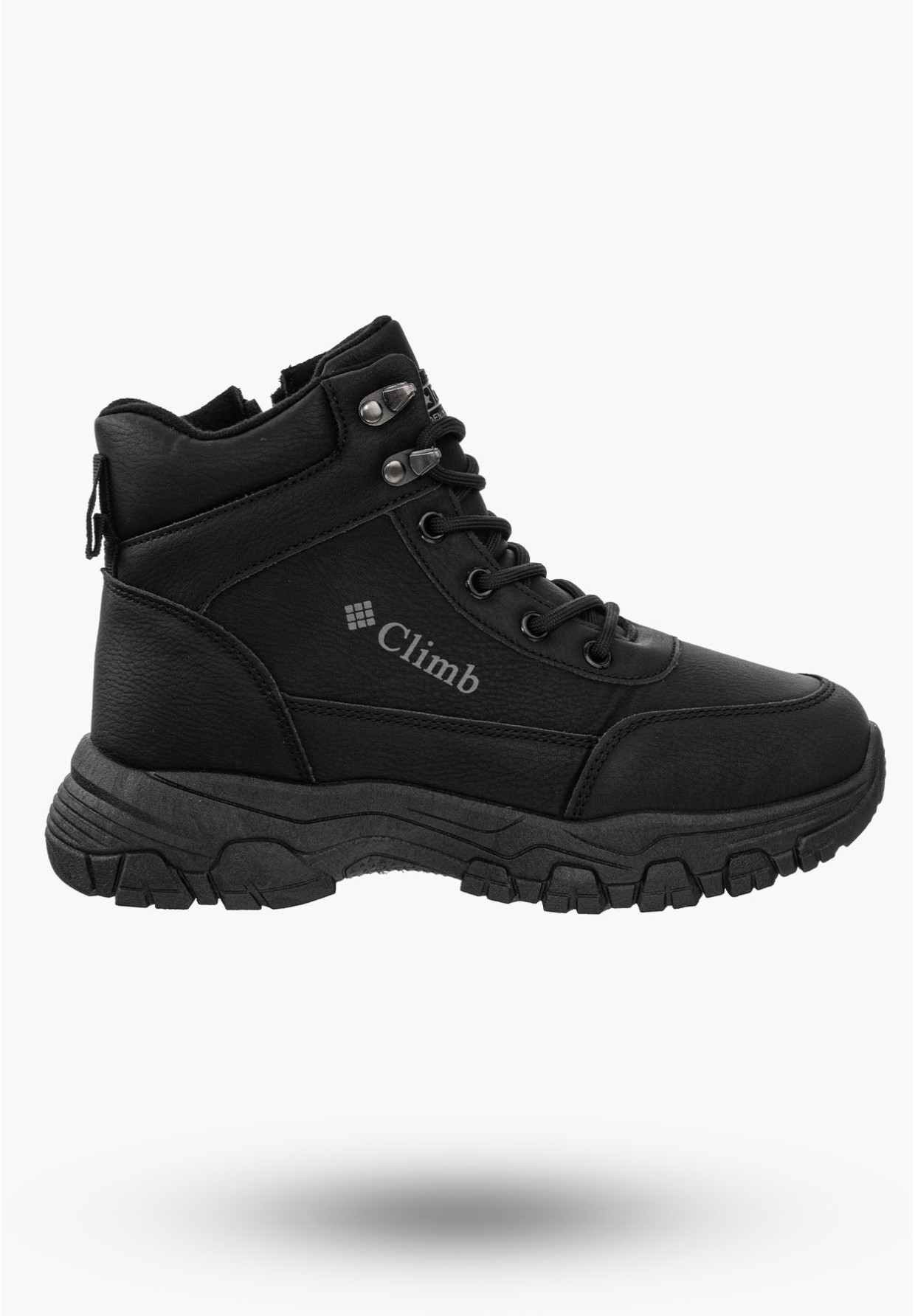 Buty Damskie Botki Trapery Czarne Na Zimę 24TR26-7921-BLACK