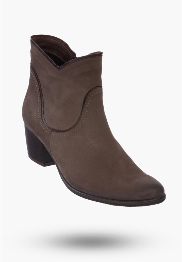 Buty Damskie Botki Brązowe...