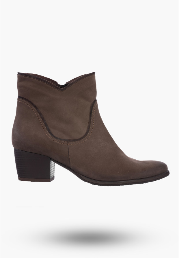 Buty Damskie Botki Brązowe Ze Skóry Naturalnej Na Zimę eSKa 804