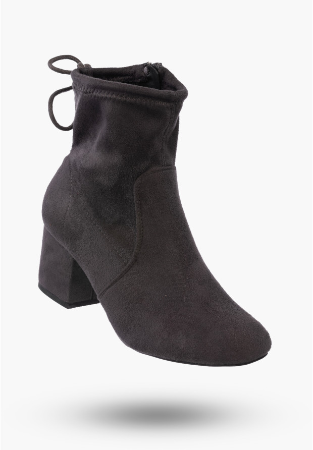 Buty Damskie Botki Zamszowe...