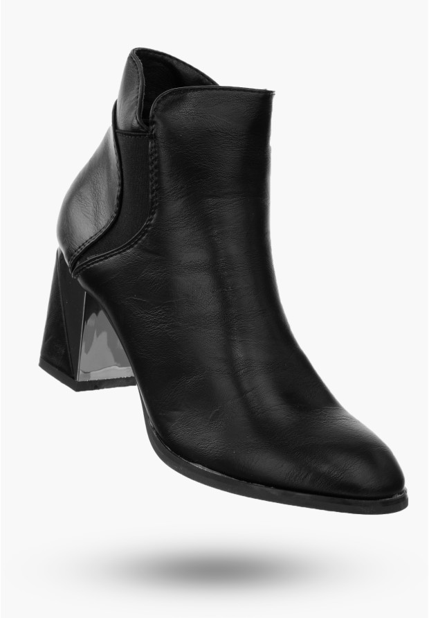Buty Damskie Botki Ze Skóry...