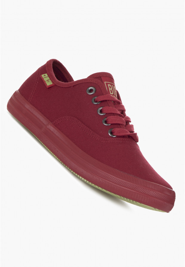 Trampki Damskie Big Star niskie bordowe JJ274263