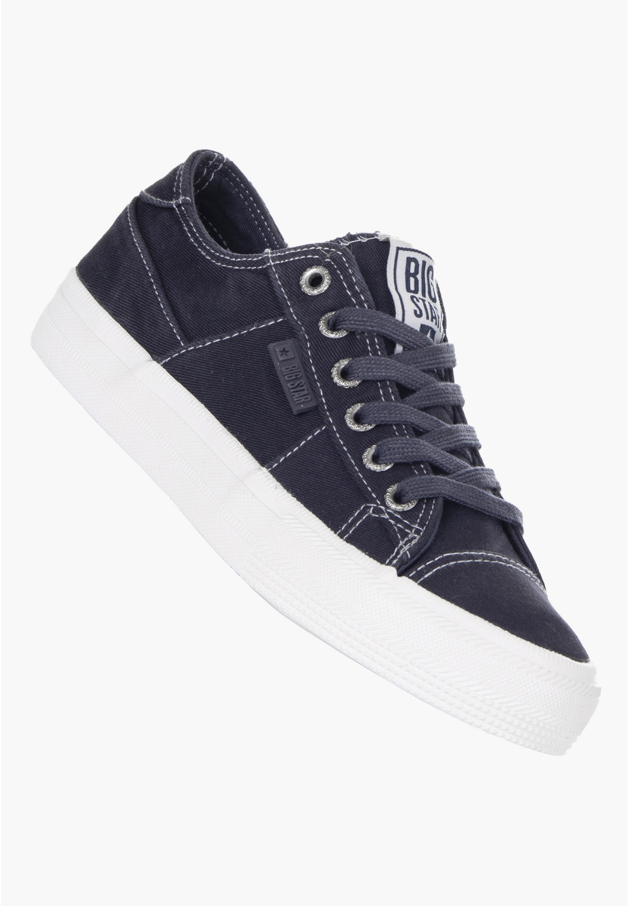Trampki Damskie Big Star niskie granatowe JJ274099