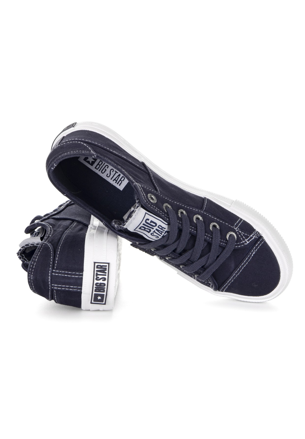 Trampki Damskie Big Star niskie granatowe JJ274099