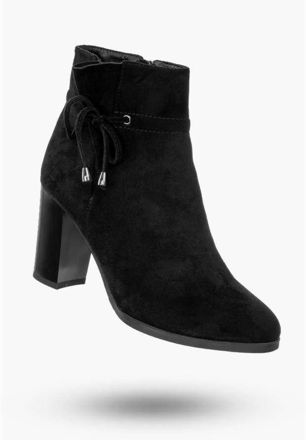 Buty Damskie Botki Zamszowe...