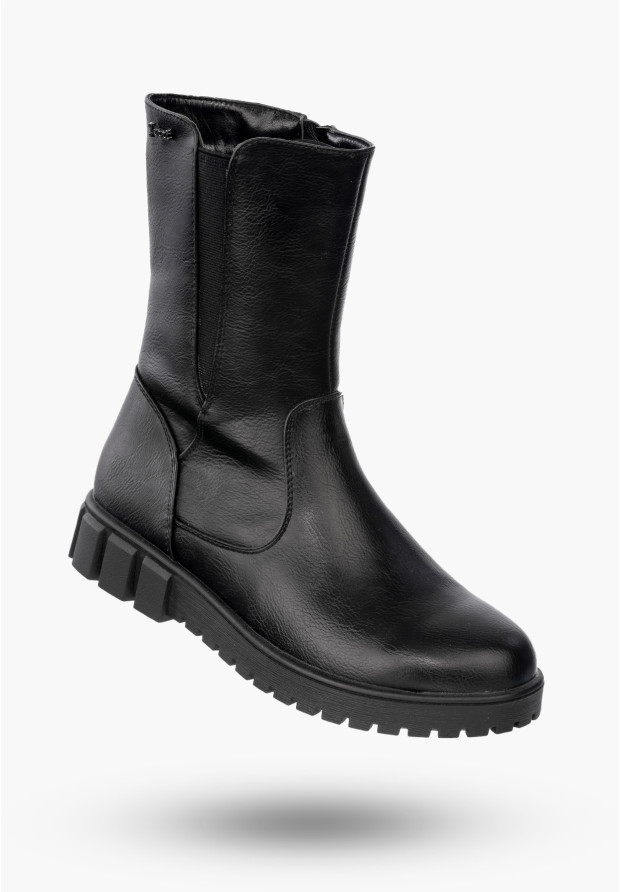 Buty Damskie Botki Ekoskóra...