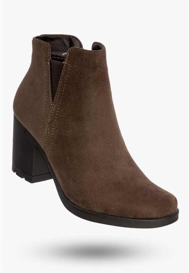 Buty Damskie Botki Ekoskóra...