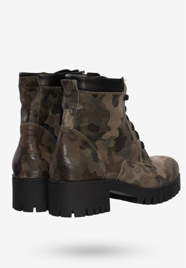 Buty Damskie Botki Ze Skóry Naturalnej Ocieplane Na Zimę Moro 1025/5
