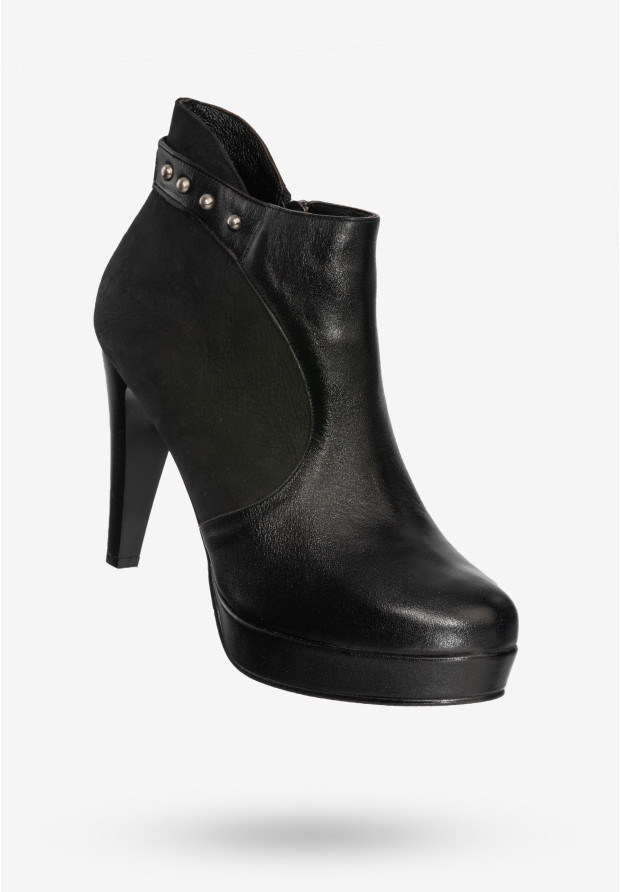Buty Damskie Botki Skórzane...