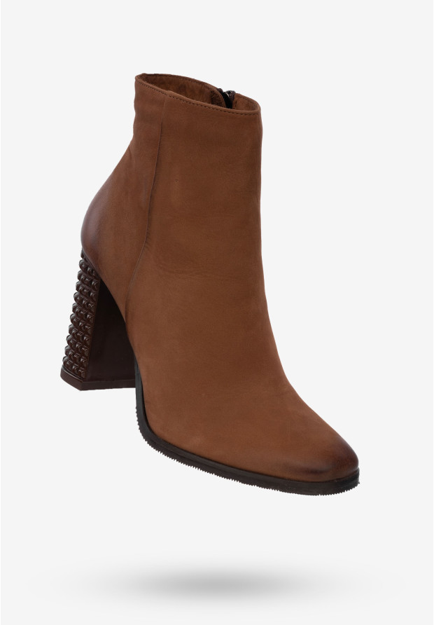Buty Damskie Botki Skórzane...