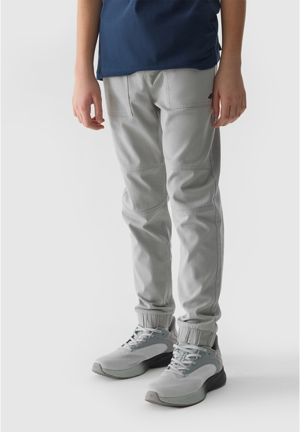 Spodnie Chłopięce 4F Casual Joggery Szare 4FJWSS24TTROM588