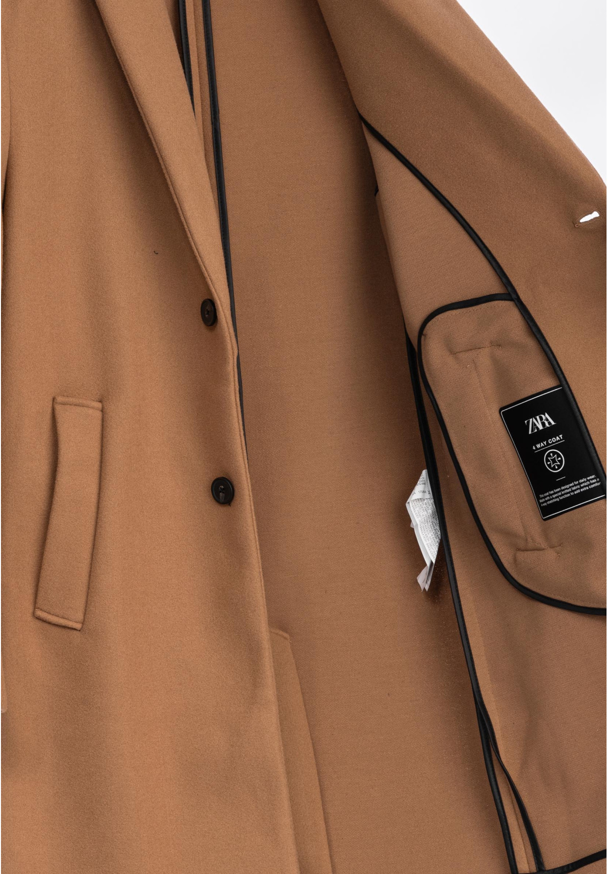 Płaszcz Męski ZARA - Camel Beż Klasyczny 5070/771/704