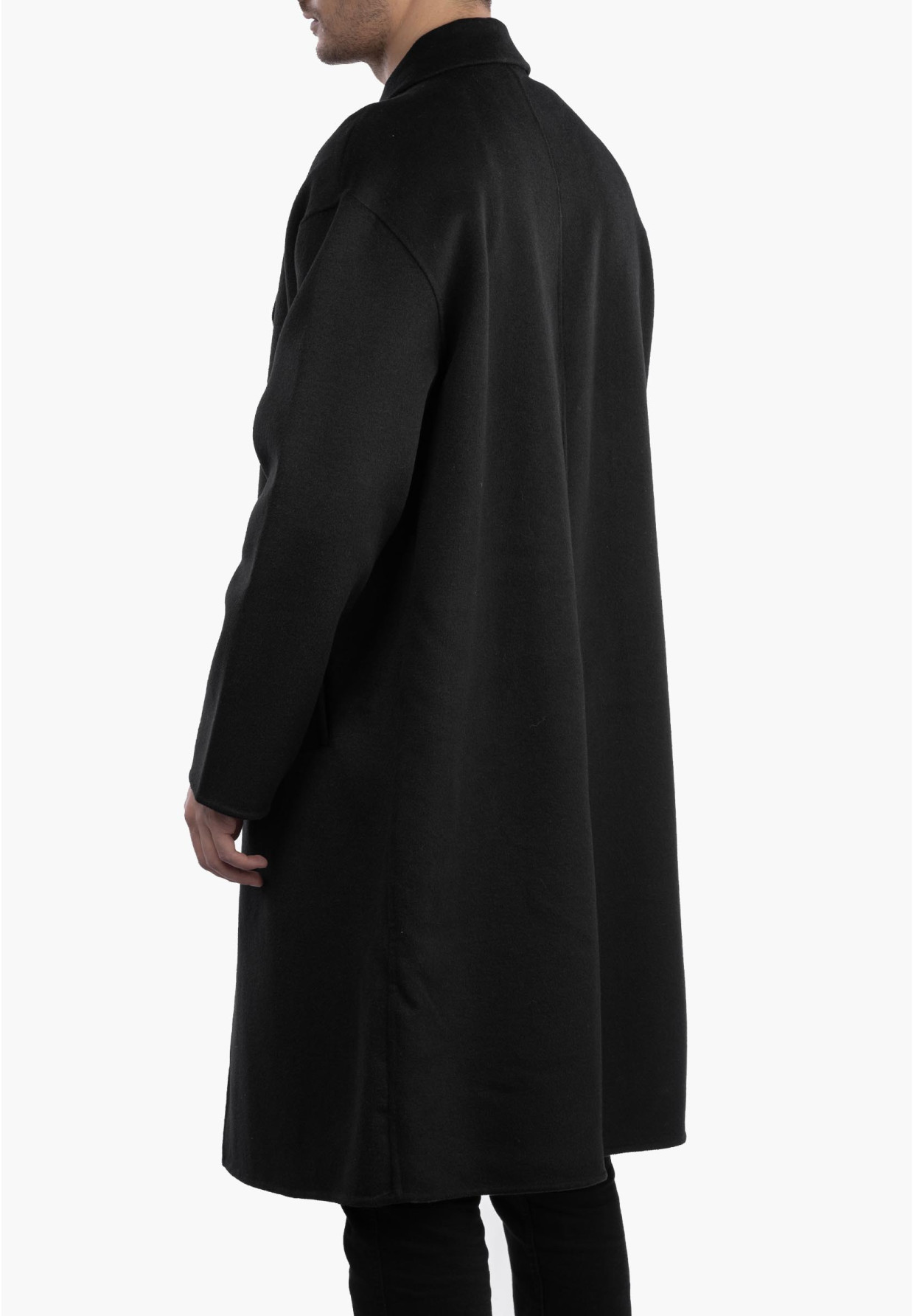 Płaszcz Męski ZARA - Czarny Klasyczny Oversize 8491/301/800