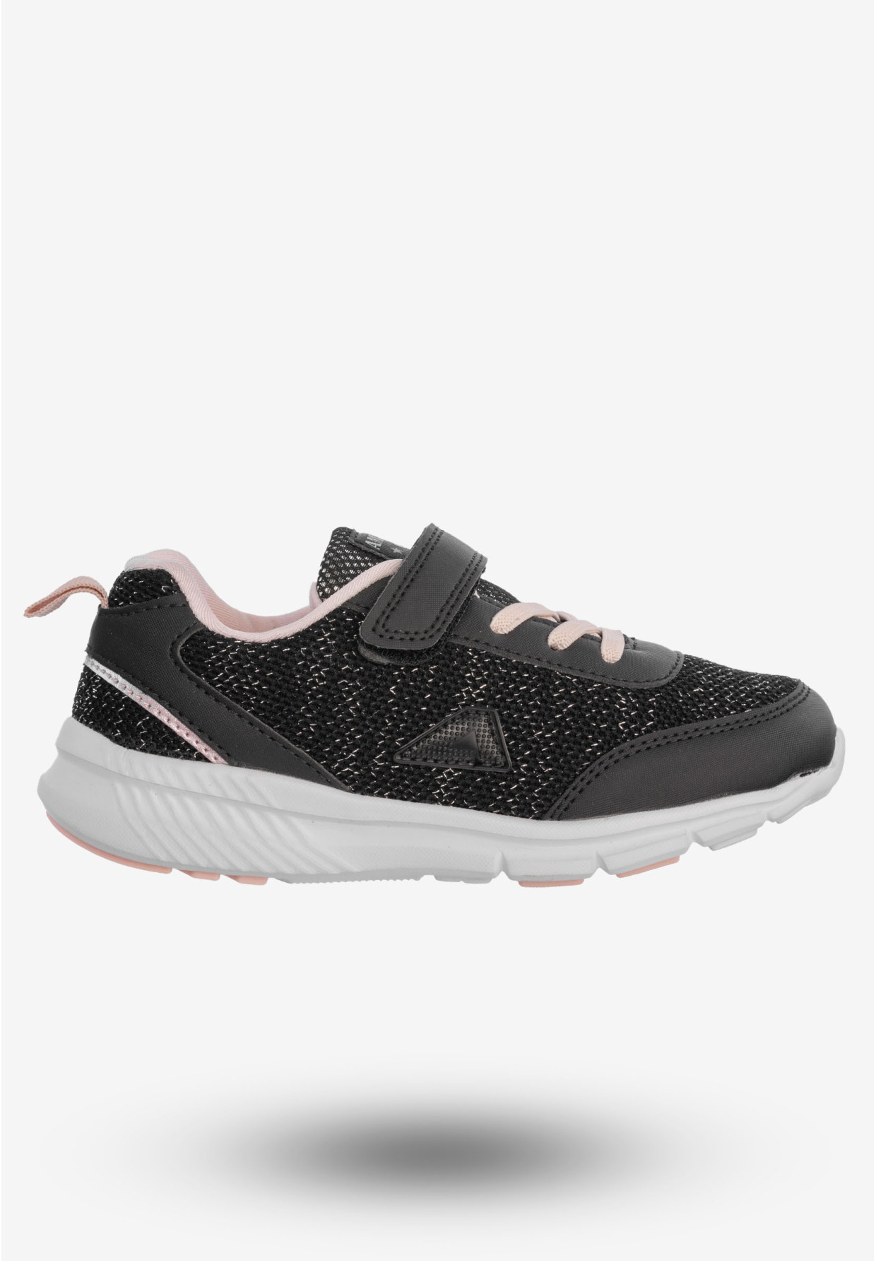 Buty Sportowe Dla Dziewczynki Dziecięce American Club Na Rzepy Czarne RL102/23