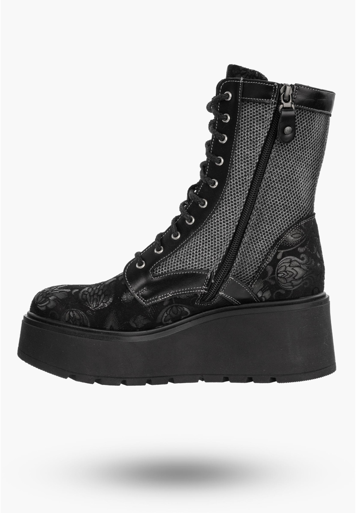 Botki Damskie Maciejka Czarne Skórzane Buty 06720-01/00-8