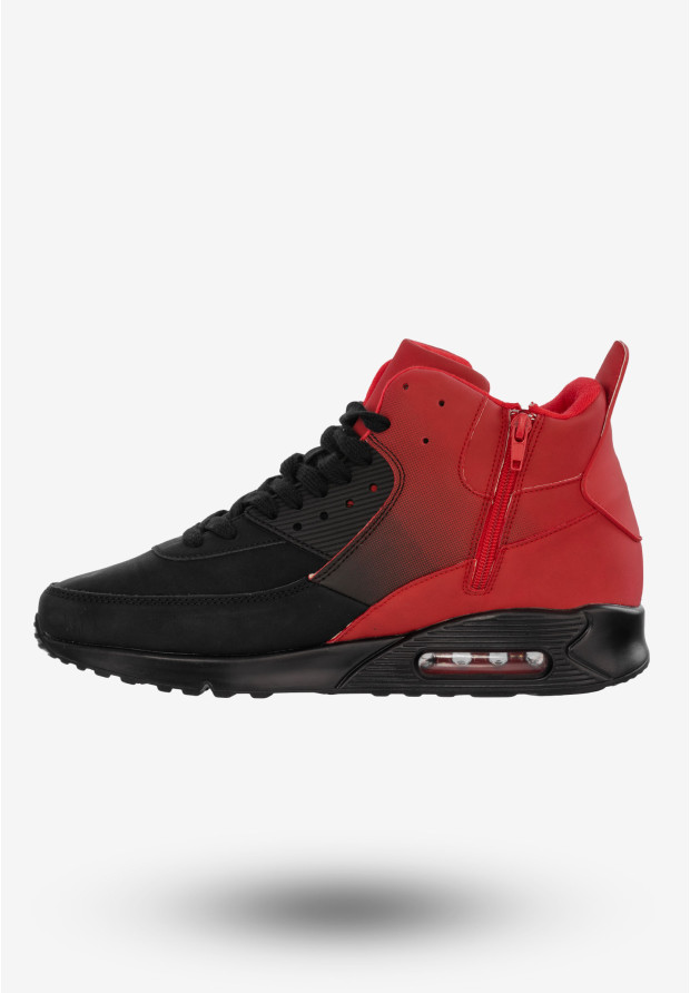 Sneakersy Męskie Buty Sportowe Ocieplane Czarne US8165-22