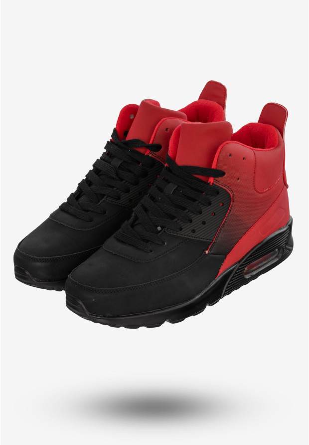 Sneakersy Męskie Buty Sportowe Ocieplane Czarne US8165-22