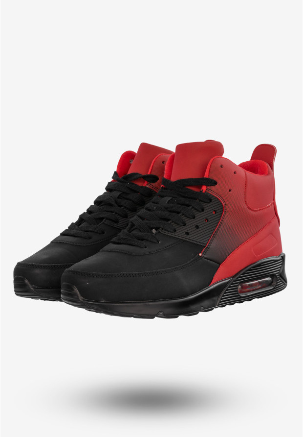 Sneakersy Męskie Buty Sportowe Ocieplane Czarne US8165-22