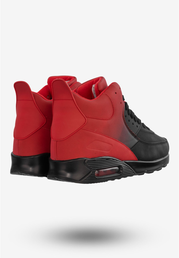 Sneakersy Męskie Buty Sportowe Ocieplane Czarne US8165-22