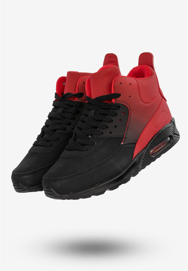 Sneakersy Męskie Buty Sportowe Ocieplane Czarne US8165-22