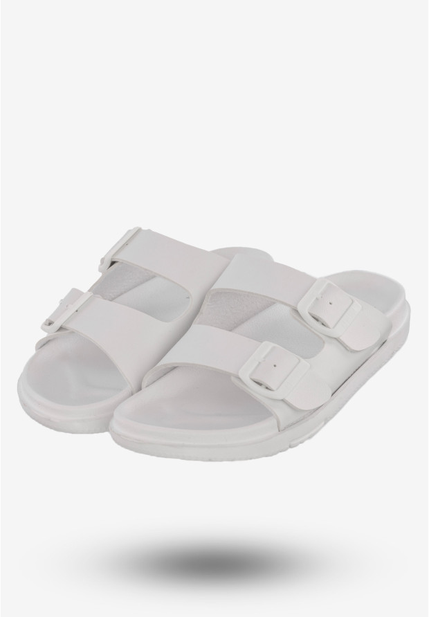 Klapki Damskie Buty BIG STAR Białe NN274A751