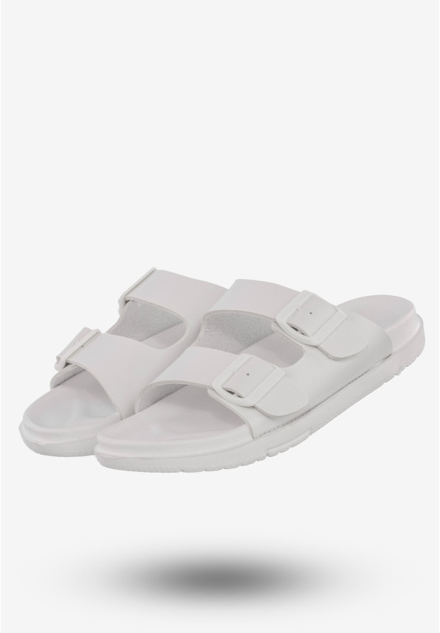 Klapki Damskie Buty BIG STAR Białe NN274A751