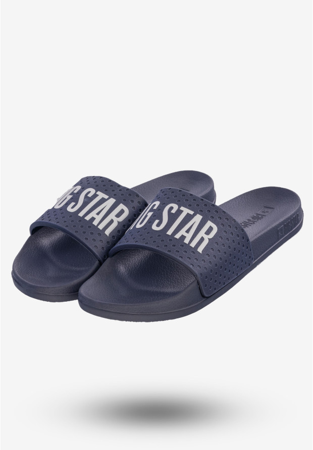 Klapki Damskie BIG STAR Granatowe MM274714