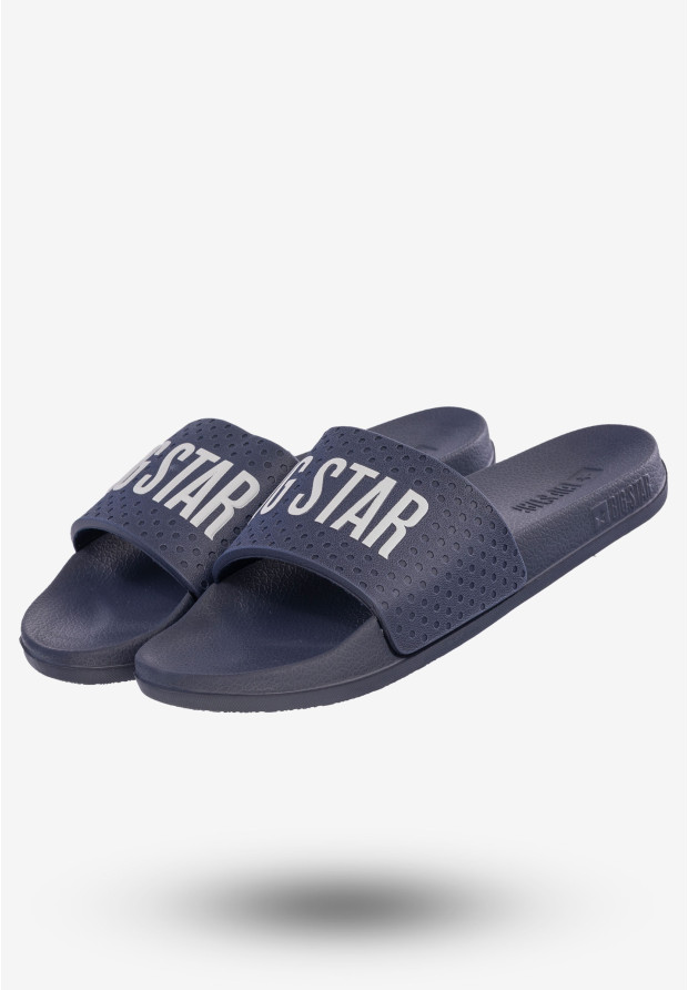 Klapki Damskie BIG STAR Granatowe MM274714