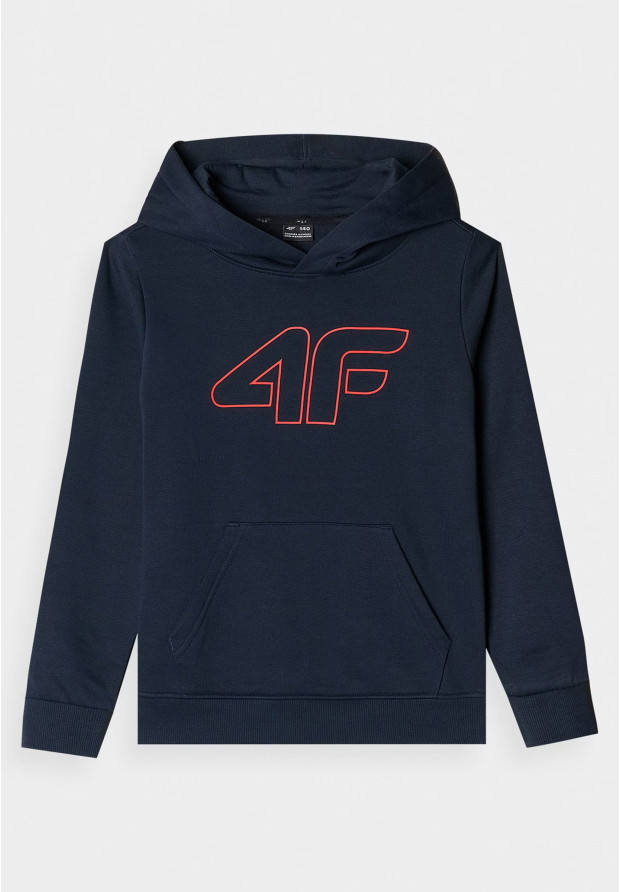 Bluza Chłopięca 4F Granatowa Z Kapturem 4FJWMM00TSWSM1292