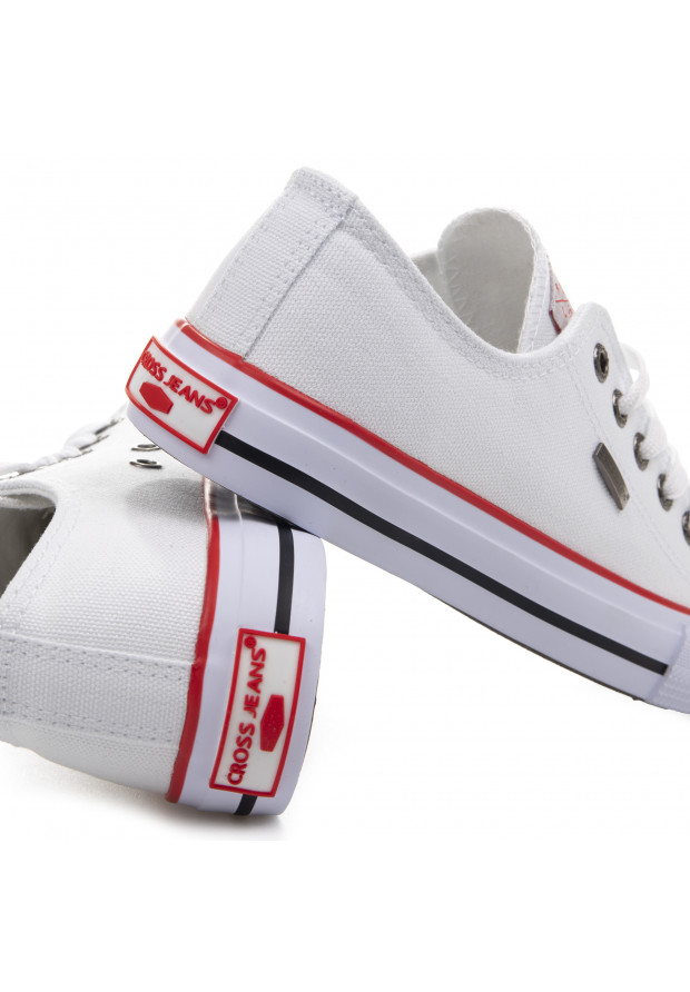 Trampki Męskie Cross Jeans Białe JJ1R4001C