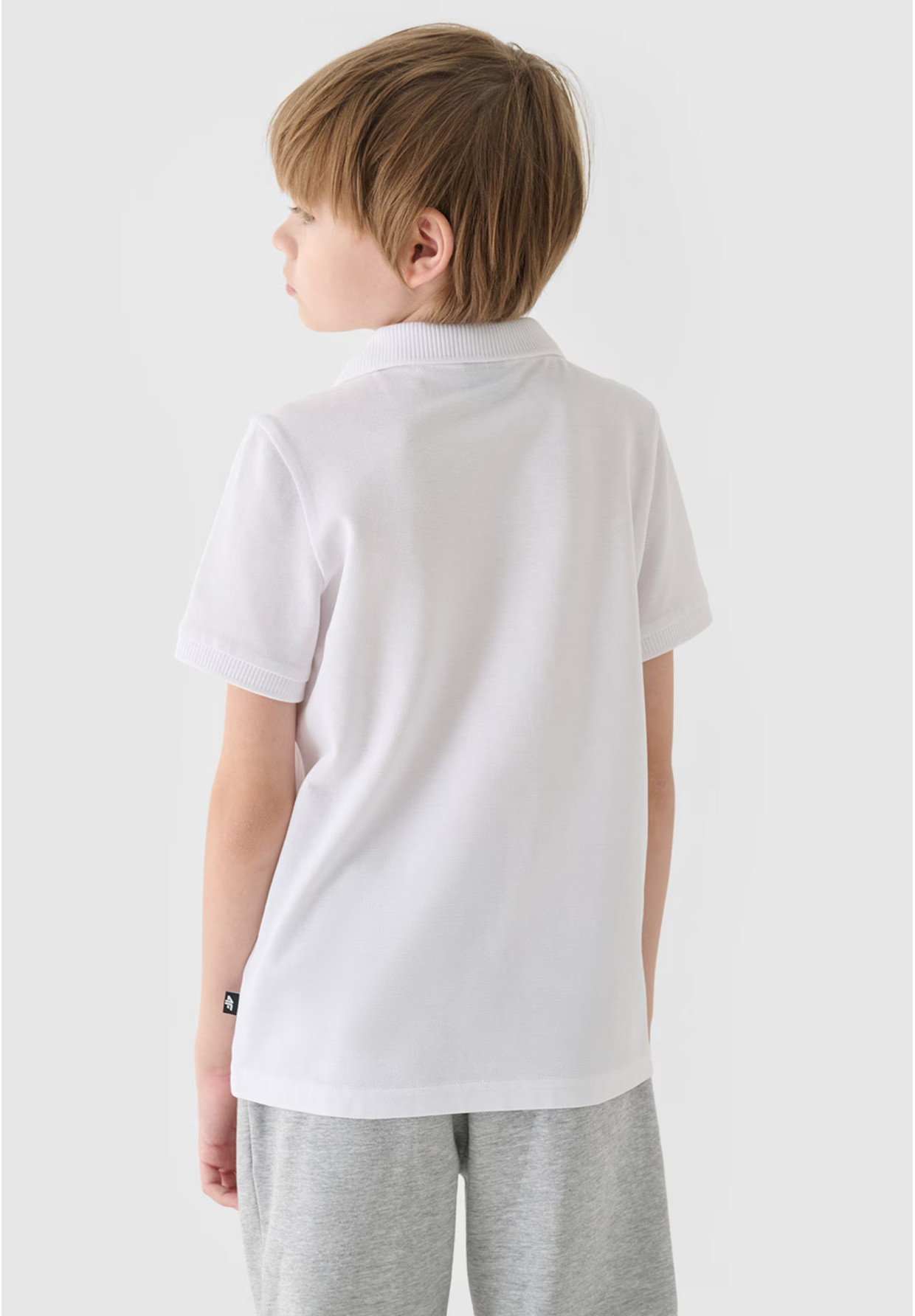 Koszulka Chłopięca 4F T-shirt Polo Biały 4FJWAW24TPTSM478