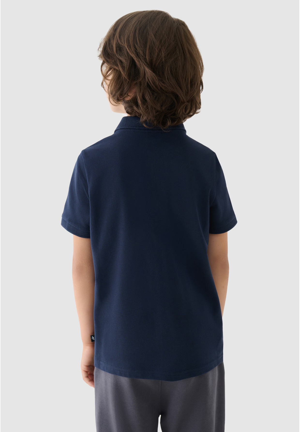 Koszulka Chłopięca 4F T-shirt Polo Granatowy 4FJWAW24TPTSM478