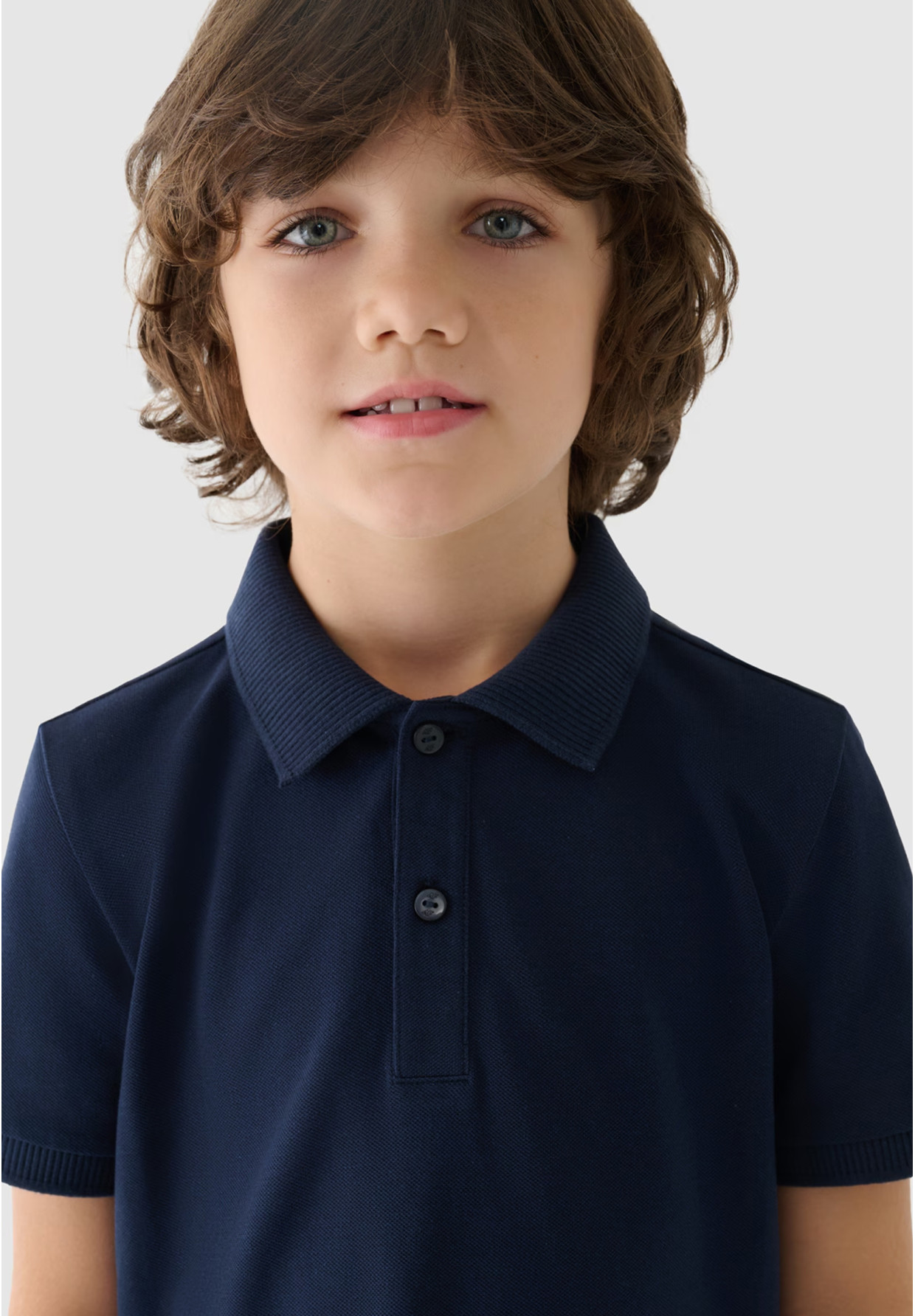 Koszulka Chłopięca 4F T-shirt Polo Granatowy 4FJWAW24TPTSM478