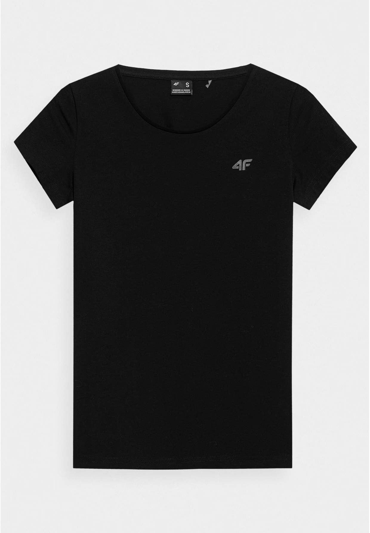 Koszulka Damska 4F T-shirt Basic Czarny 4FWMM00TTSHF1845