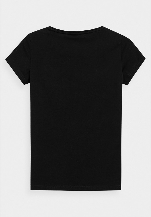 Koszulka Damska 4F T-shirt Basic Czarny 4FWMM00TTSHF1845
