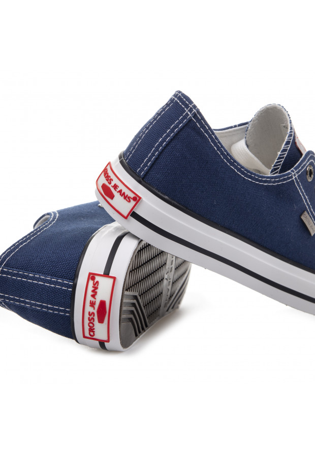 Trampki Męskie Cross Jeans Granatowe JJ1R4004C
