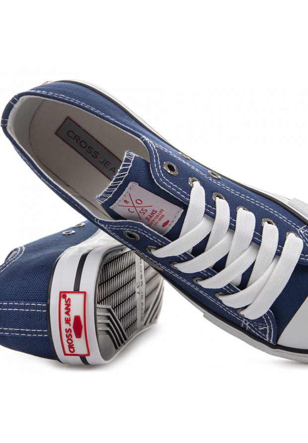 Trampki Męskie Cross Jeans Granatowe JJ1R4004C