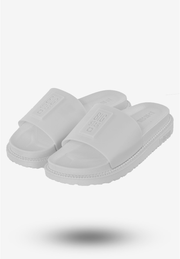 Klapki Damskie Buty BIG STAR Białe LL274428