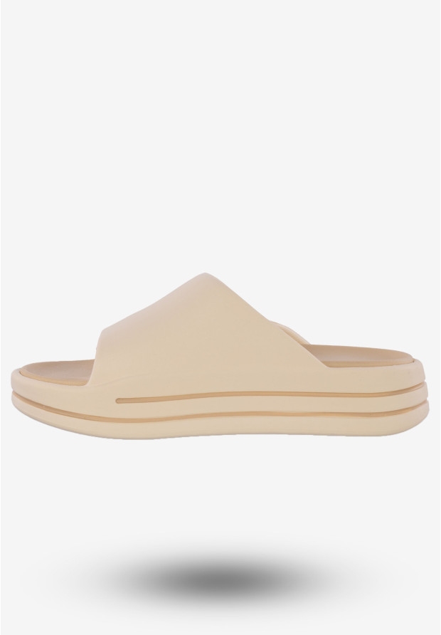 Klapki Damskie Buty BIG STAR Beżowe NN274A034