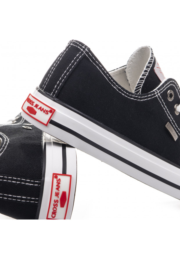 Trampki Męskie Cross Jeans Czarne JJ1R4003C