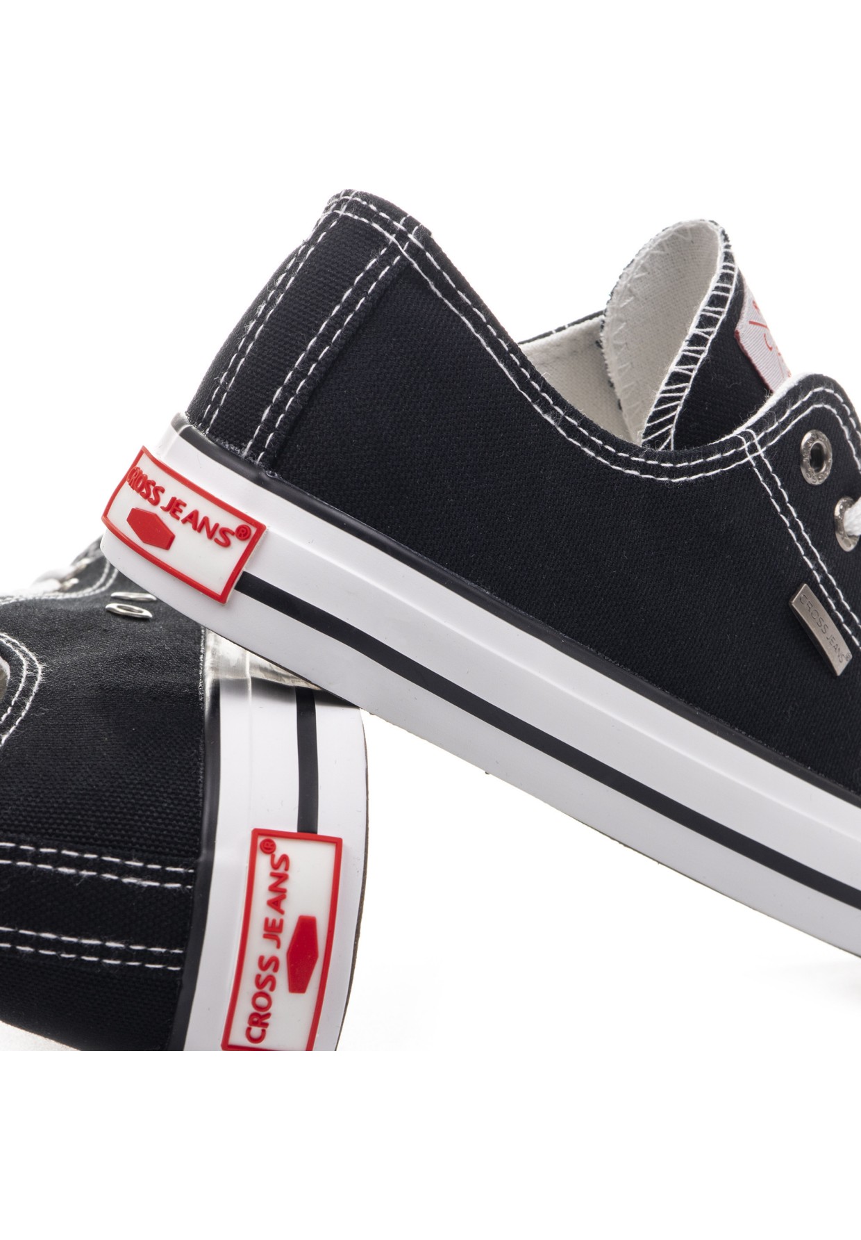 Trampki Męskie Cross Jeans Czarne JJ1R4003C