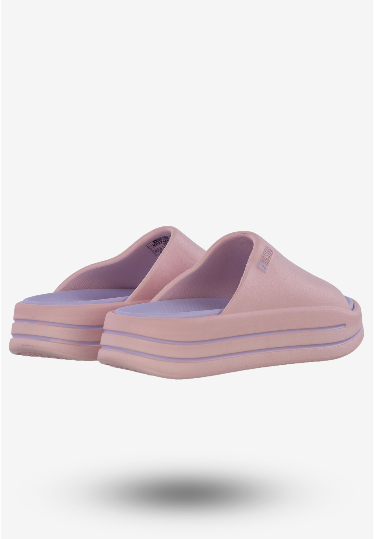 Klapki Damskie Buty BIG STAR Różowe NN274A035