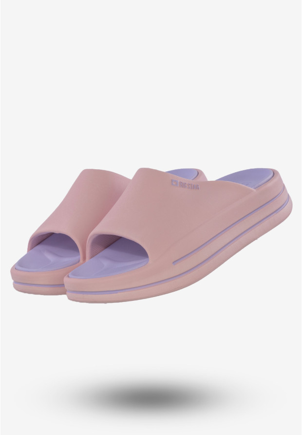 Klapki Damskie Buty BIG STAR Różowe NN274A035