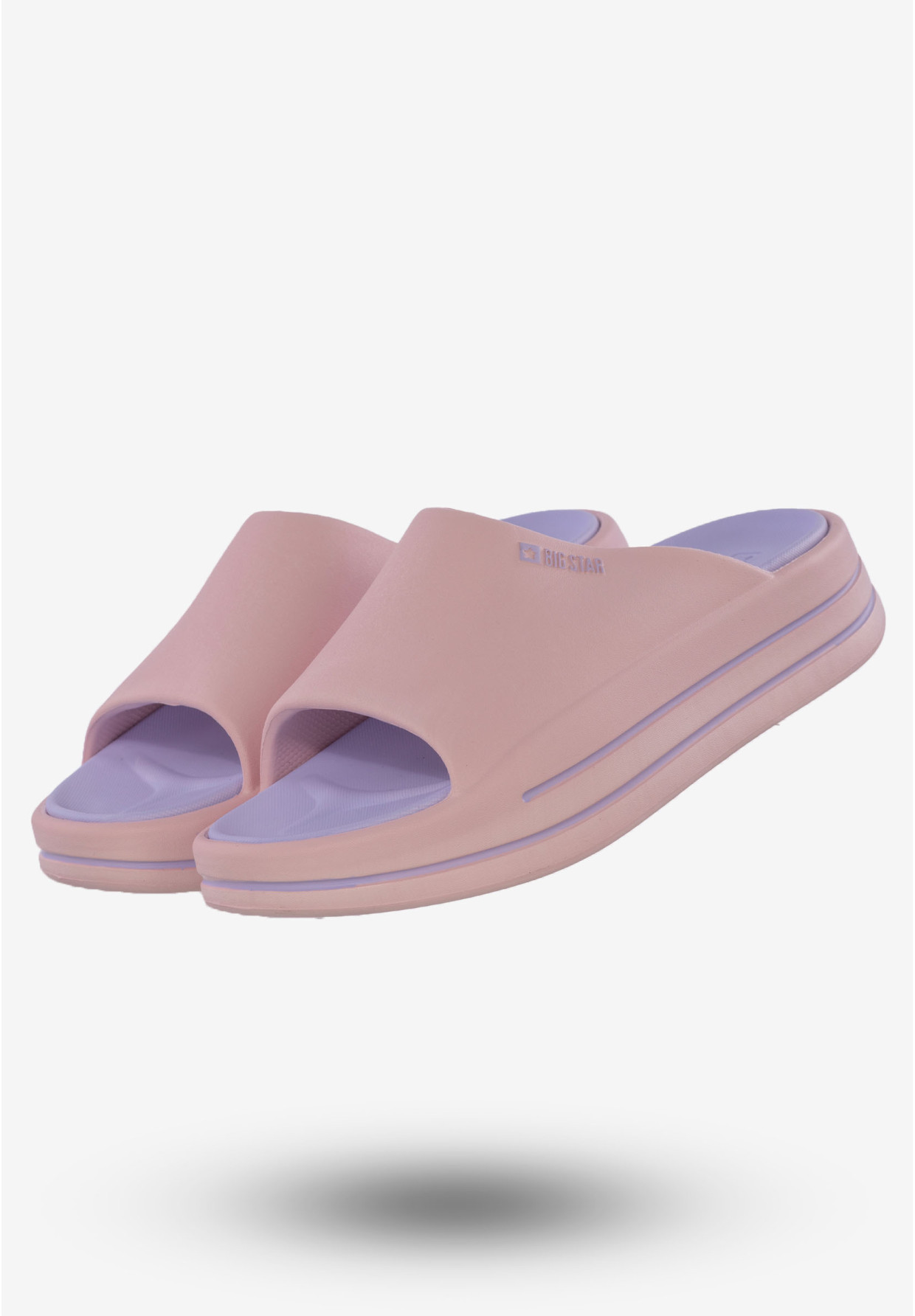 Klapki Damskie Buty BIG STAR Różowe NN274A035