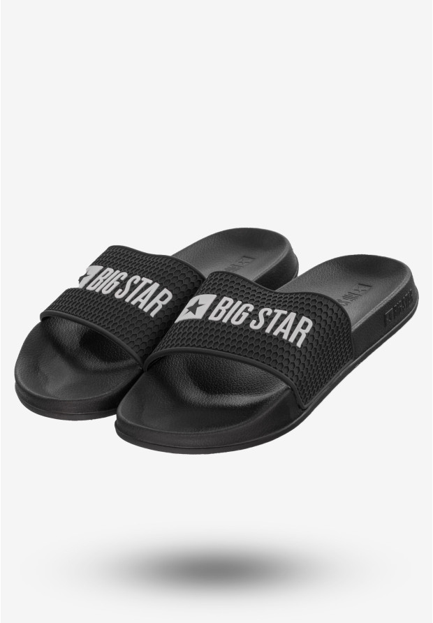 Klapki Męskie Buty BIG STAR Czarne JJ174505