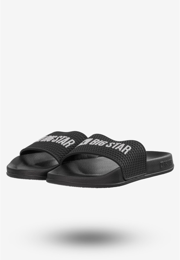 Klapki Męskie Buty BIG STAR Czarne JJ174505