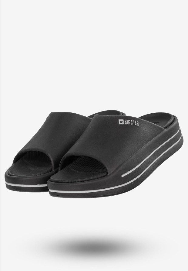 Klapki Damskie Buty BIG STAR Czarne NN274A037