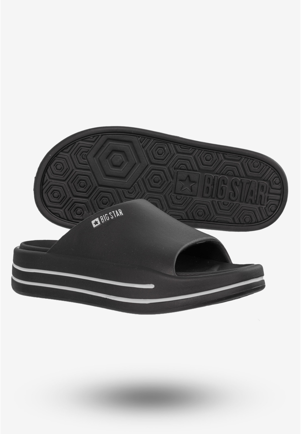 Klapki Damskie Buty BIG STAR Czarne NN274A037