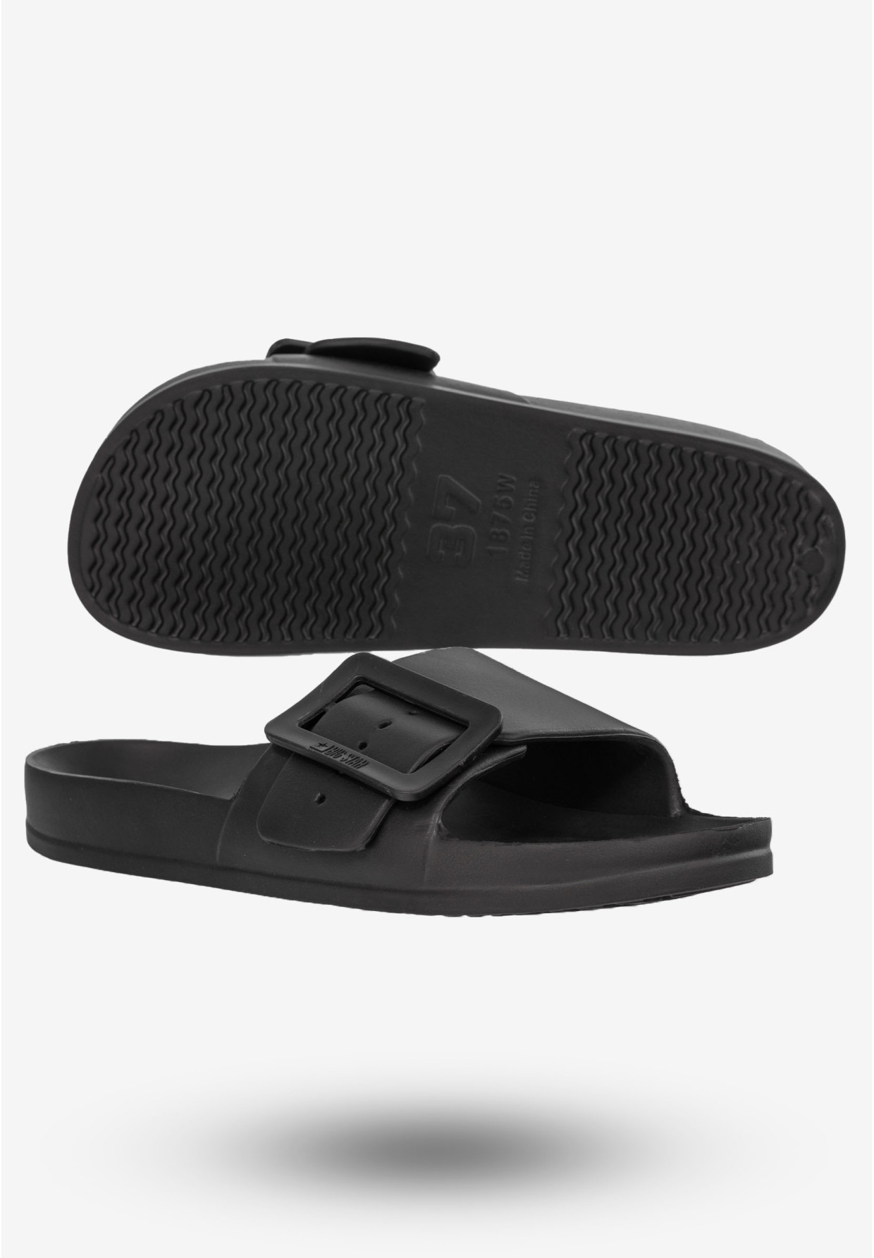 Klapki Damskie Buty BIG STAR Czarne FF274A389