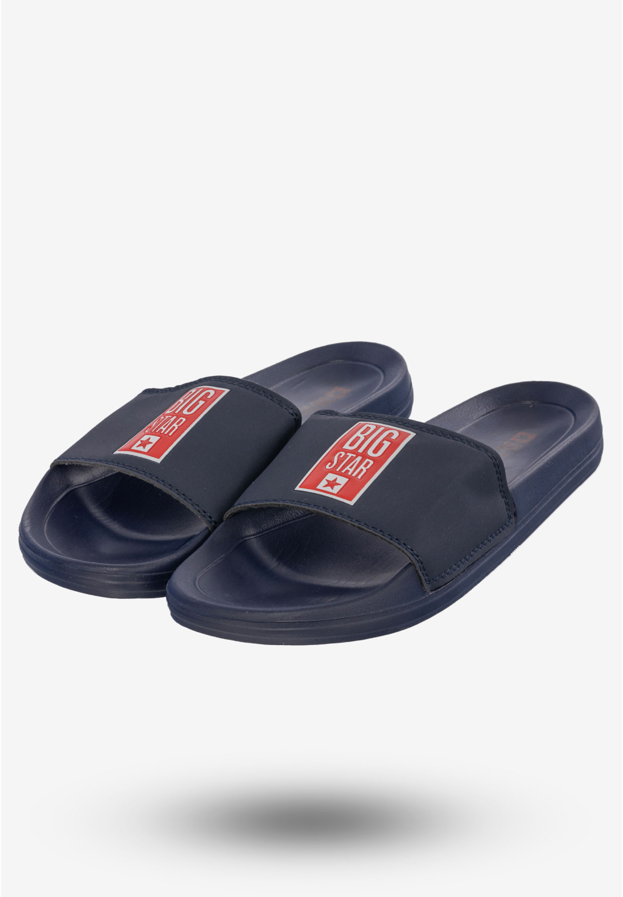 Klapki Damskie Buty BIG STAR Granatowe FF274A364